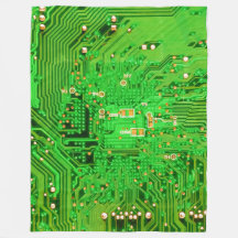 Computer Circuit Board Fleece Blanket