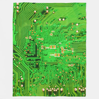Computer Circuit Board Fleece Blanket