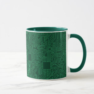 Computer circuit board mug