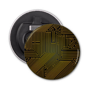 Computer circuit board pattern bottle opener