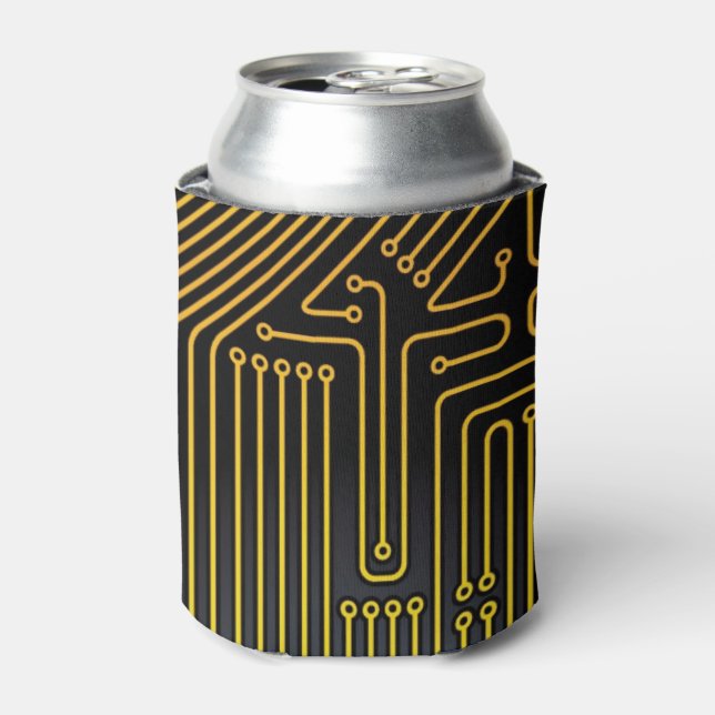 Computer circuit board pattern can cooler (Can Front)