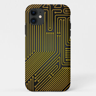 Computer circuit board pattern iPhone 11 case