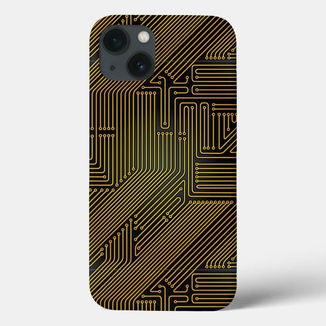 Computer circuit board pattern Case-Mate iPhone case (Back)