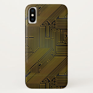 Computer circuit board pattern iPhone x case