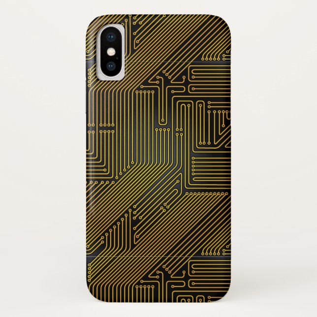 Computer circuit board pattern Case-Mate iPhone case (Back)