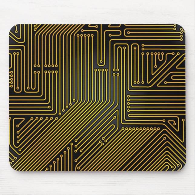 Computer circuit board pattern mouse mat (Front)