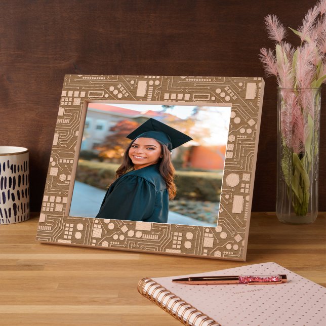 Computer Circuit Board Pattern Office Decor Etched Frames (Computer Circuit Board Pattern Office Decor Engraved Frames)