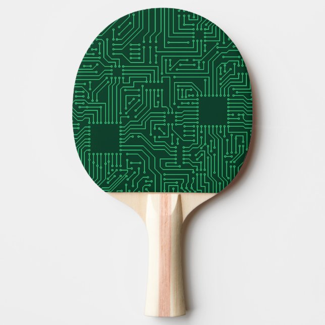 Computer circuit board ping pong paddle (Front)