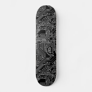 Computer Circuit Board Skate Board