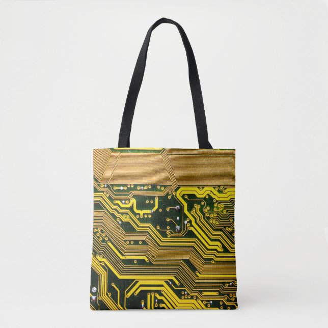 computer circuit boardtelecommunication,abstract,a tote bag (Front)