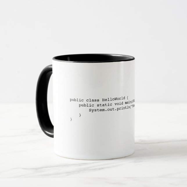 Computer Code Coffee Mug (Front Left)