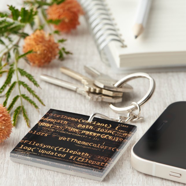 Computer code key ring (Front Right)