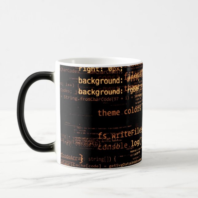 Computer code magic mug (Left)