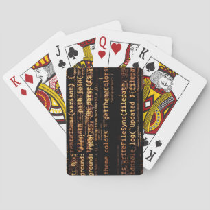 Computer code playing cards