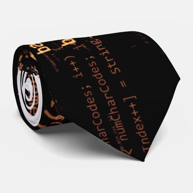 Computer code tie (Rolled)