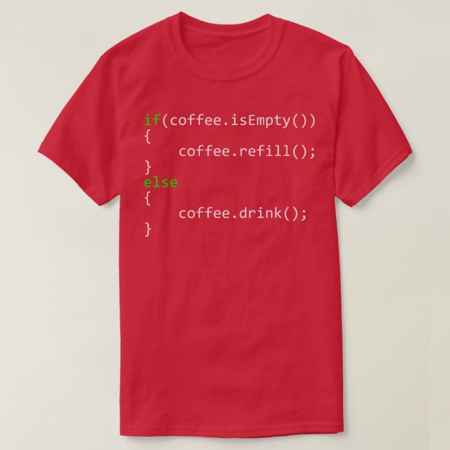 Computer Coder IT Coding Coffee LoverProgrammer Co T-Shirt (Design Front)