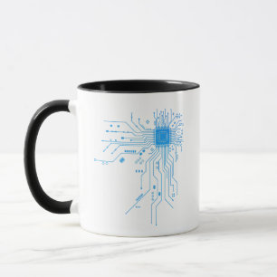 Computer CPU Chip PCB Circuit Design Tech Gift Mug