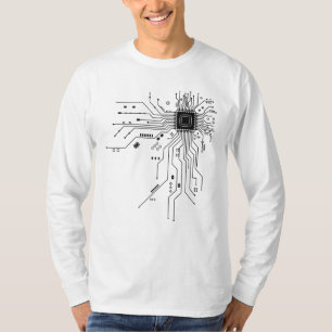 Computer CPU Chip PCB Circuit Design Tech Gift T-Shirt