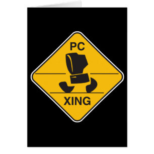 computer crossing (xing) sign
