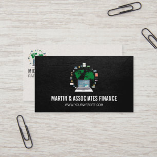 Computer Data Analyst Tech Info Business Card
