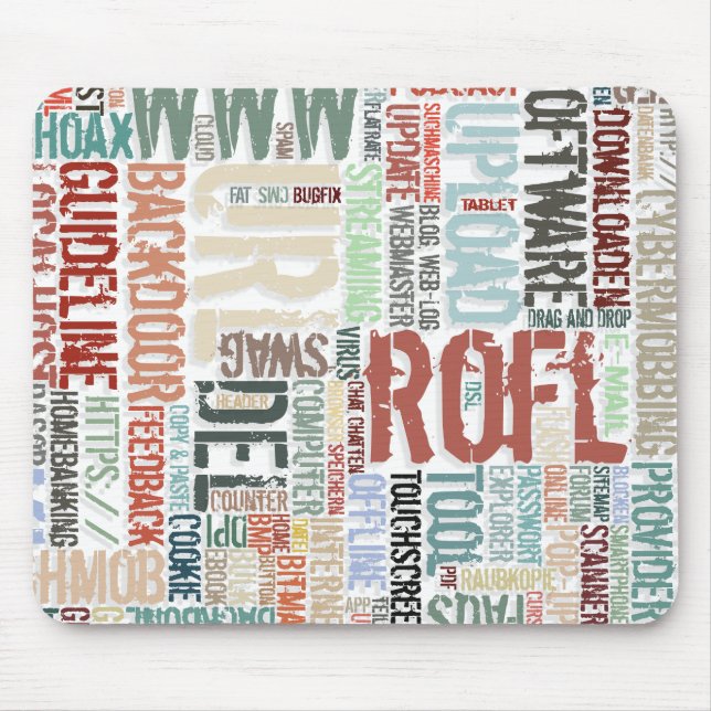 Computer Dictionary in Colours Mouse Mat (Front)