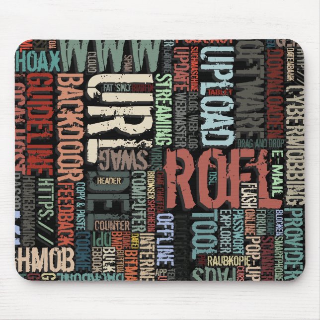 Computer Dictionary in Colours Mouse Pad (Front)