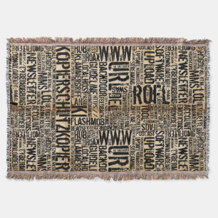 Computer Dictionary - vintage Throw Blanket