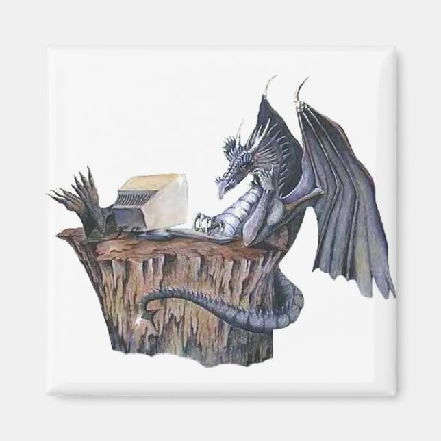 Computer Dragon Magnet (Front)