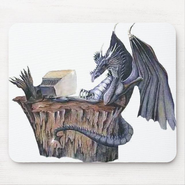 Computer Dragon Mouse Mat (Front)