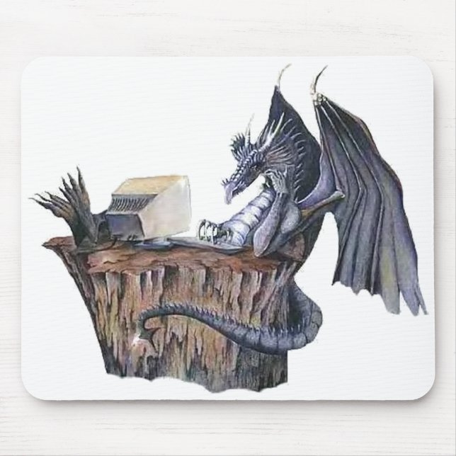 Computer Dragon Mouse Mat (Front)
