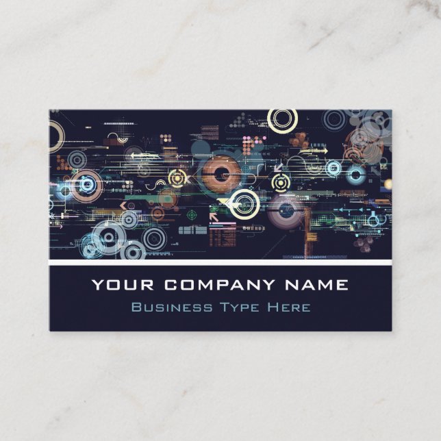 Computer Electronic Graphics Business Card (Front)