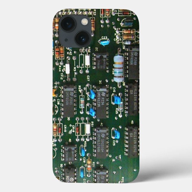 Computer Electronics Printed Circuit Board Image Case-Mate iPhone Case (Back)