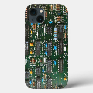 Computer Electronics Printed Circuit Board Image iPhone 13 Case