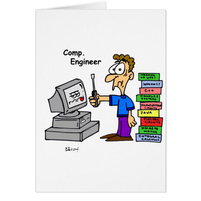 Computer Engineer Cartoon (Front)