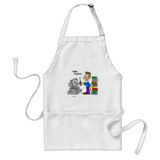 Computer Engineer Cartoon Standard Apron