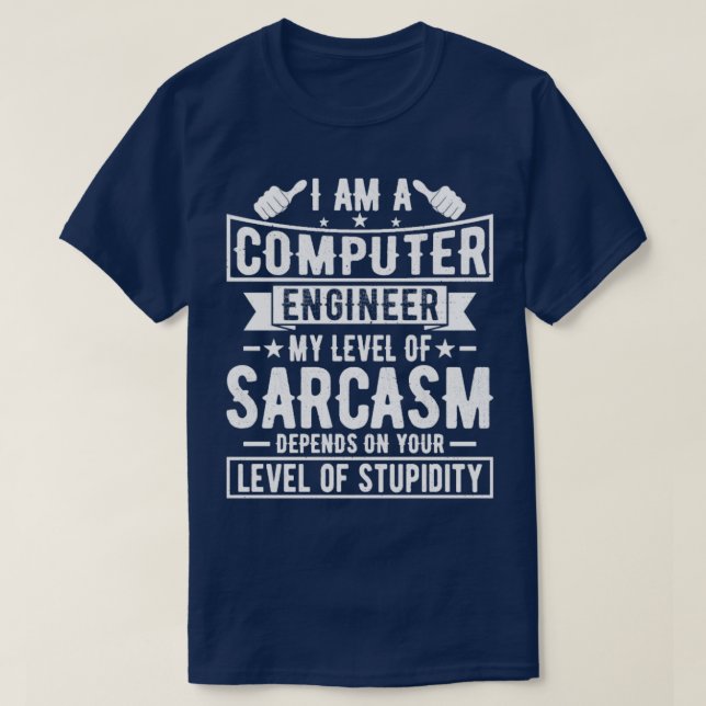Computer Engineer  Funny Computer Engineering  T-Shirt (Design Front)