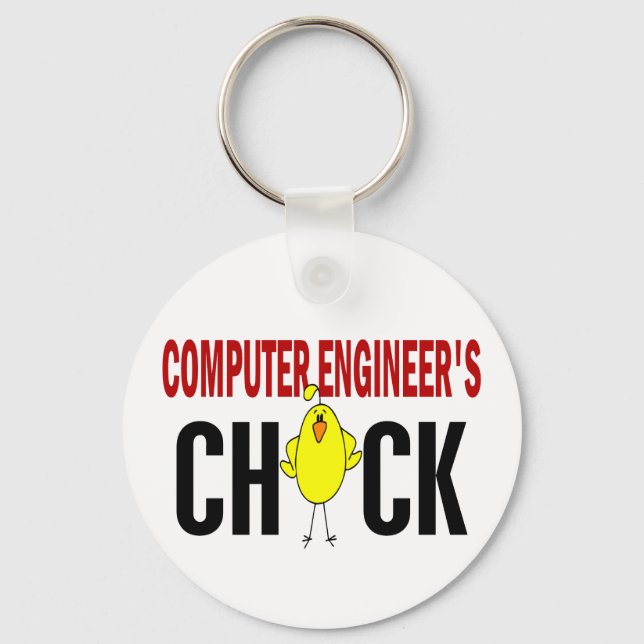 Computer Engineer’s  Chick Key Ring (Front)
