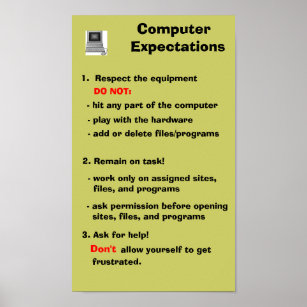 Computer Expectations Poster