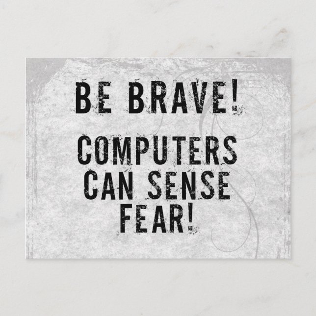Computer Fear Postcard (Front)