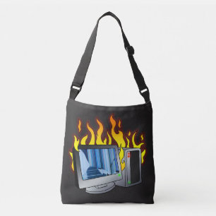Computer Fire All-Over-Print Tote