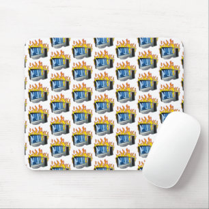 Computer Fire Mousepad