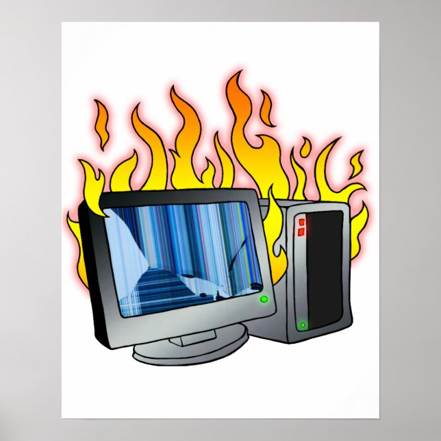 Computer Fire Poster (Front)