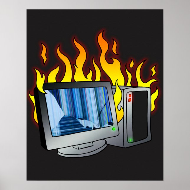 Computer Fire Poster (Front)