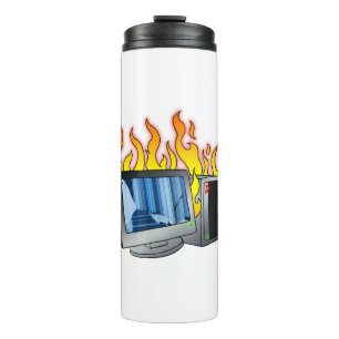 Computer Fire Thermal Tumbler