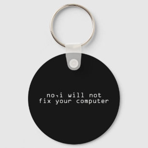 Computer Fixer Key Ring
