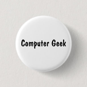 Computer Geek 3 Cm Round Badge