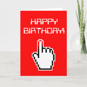 Computer Geek Birthday Card