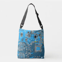 Computer Geek Circuit Board Blue