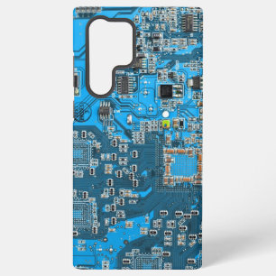 Computer Geek Circuit Board Blue Samsung Galaxy Case