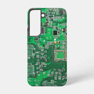 Computer Geek Circuit Board Green Samsung Galaxy Case